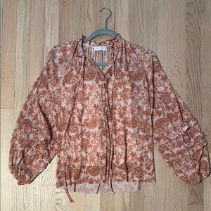 Pink lily Floral Print Women's Top